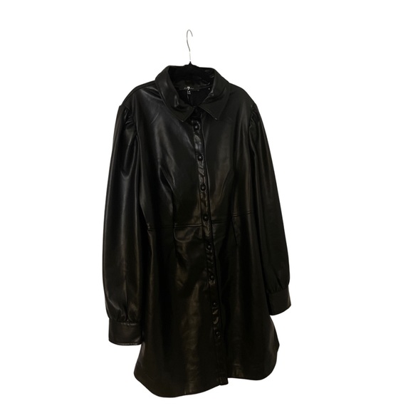 7 For All Mankind | Dresses | 7 For All Mankind Faux Leather Dress |  Poshmark